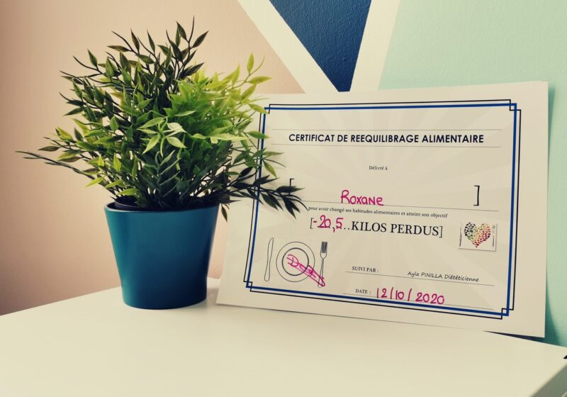 Certificat réussite Roxane
